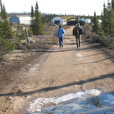 hazardous waste storage site